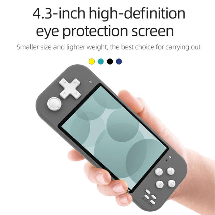 X20 mini Classic Games Handheld Game Console with 4.3 inch Screen & 8GB Memory, X20 mini / Yellow...