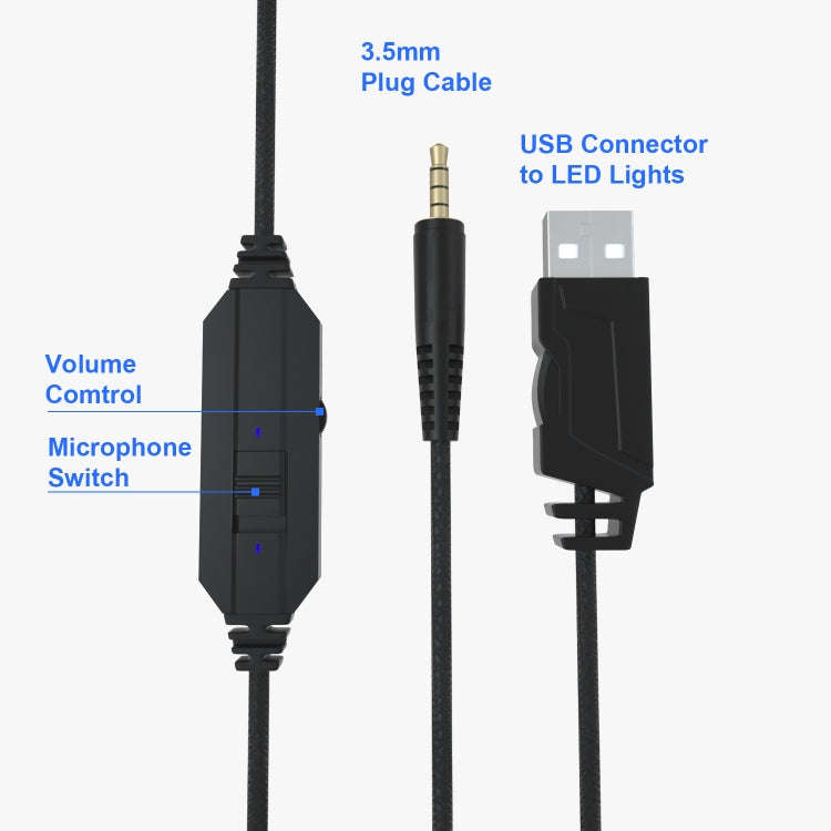 SADES MH603 3.5mm Port Adjustable Gaming Headset with Microphone
