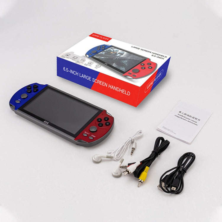 X16 6.5 inch Screen Classic Handheld Game Console with 8GB Memory, X16 8GB 6.5 inch