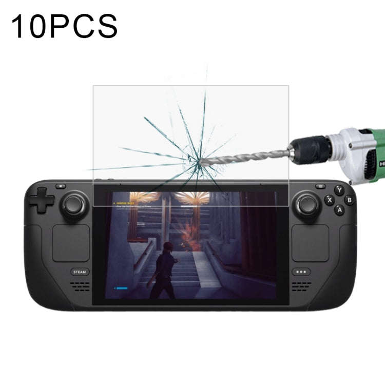 10 PCS 0.26mm 9H 2.5D Tempered Glass Film, For Deck Game Console (20 PCS)