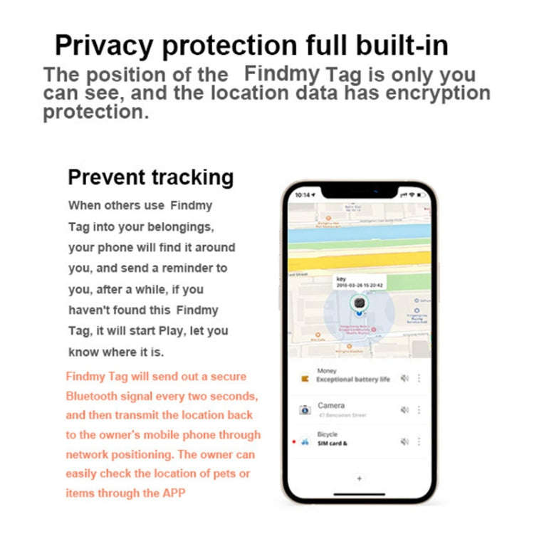 Findmy Tag Special Shape Smart Bluetooth Anti- lost Alarm Locator Tracker, Special Shape (Black),...