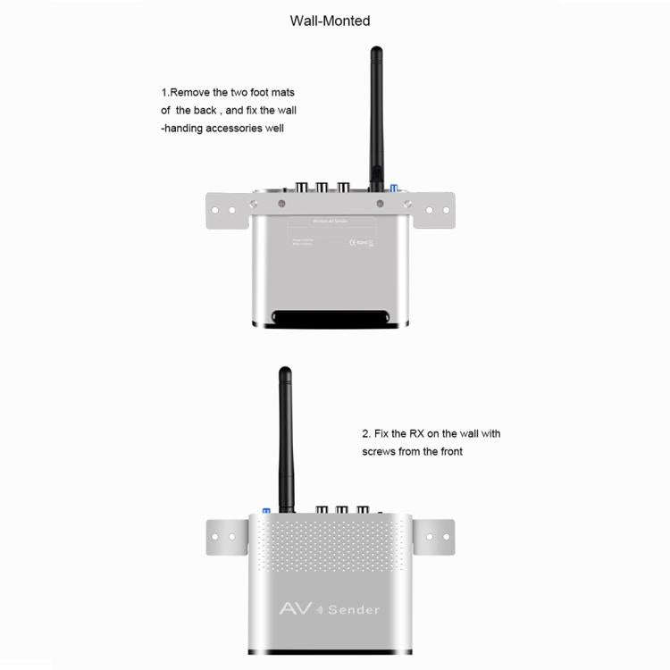 Measy AV530-2 5.8GHz Wireless Audio / Video Transmitter + 2 Receiver, Transmission Distance: 300m...