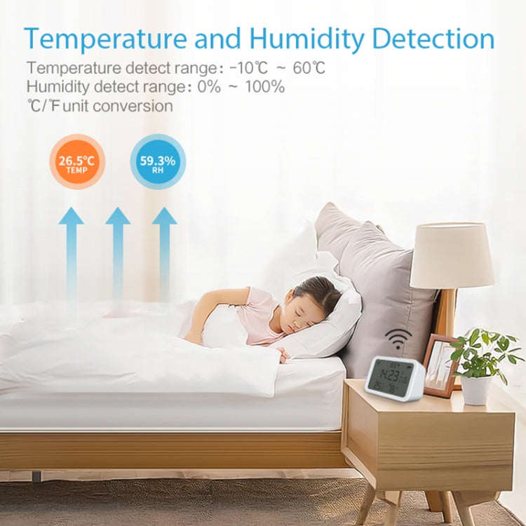 NEO NAS-CW01W WiFi 4 in1 Temperature + Humidity Sensor, CW01W