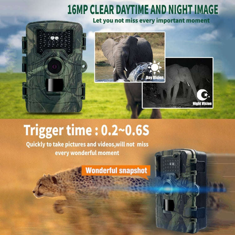 PR2000 2 Inch LCD Screen Infrared Night Vision Wildlife Hunting Trail Camera, PR2000