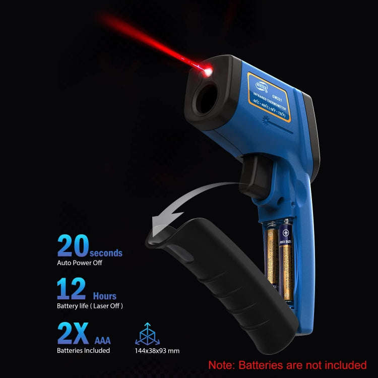 BENETECH GM321 Digital Non-Contact Infrared Thermometer, Battery Not Included, GM321