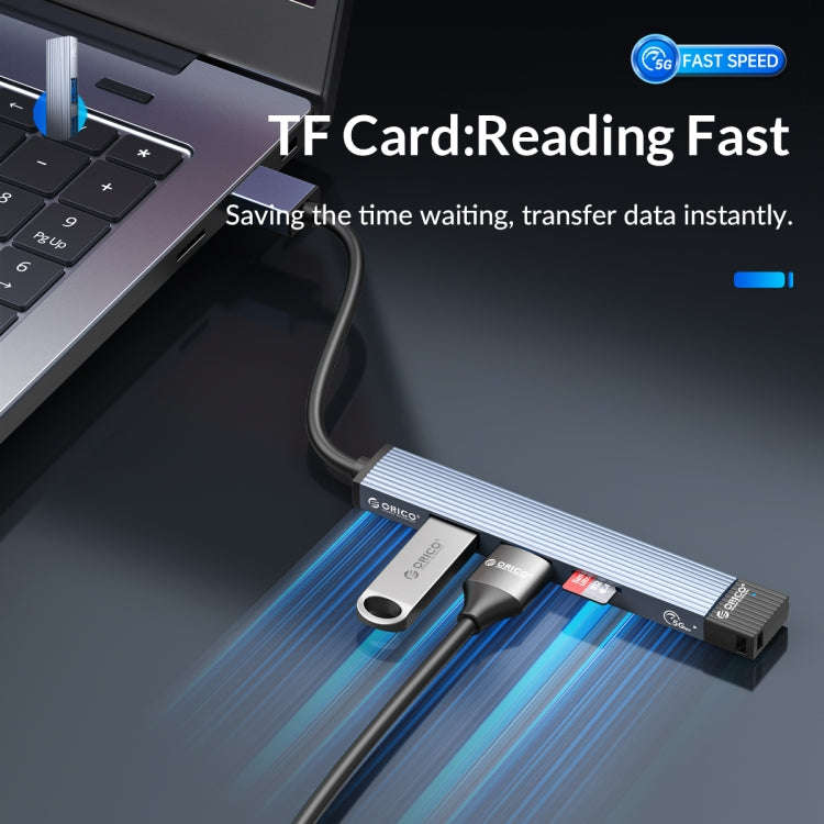 ORICO AH-A12F USB 3.0x1 + USB 2.0x2 + TF Card to USB 3.0 HUB Adapter, AH-A12F
