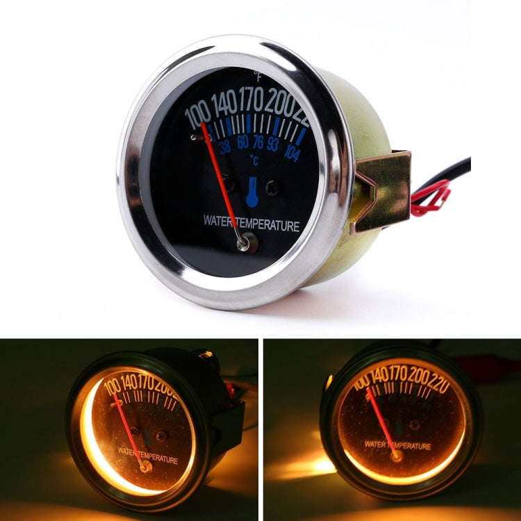 Car Modified 12V Universal 52mm Mechanical Water Temperature Gauge, Mechanical Water Temperature ...
