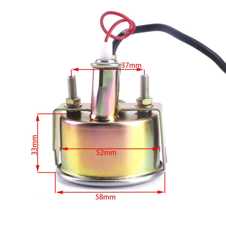 Car Modified 12V Universal 52mm Mechanical Water Temperature Gauge, Mechanical Water Temperature ...