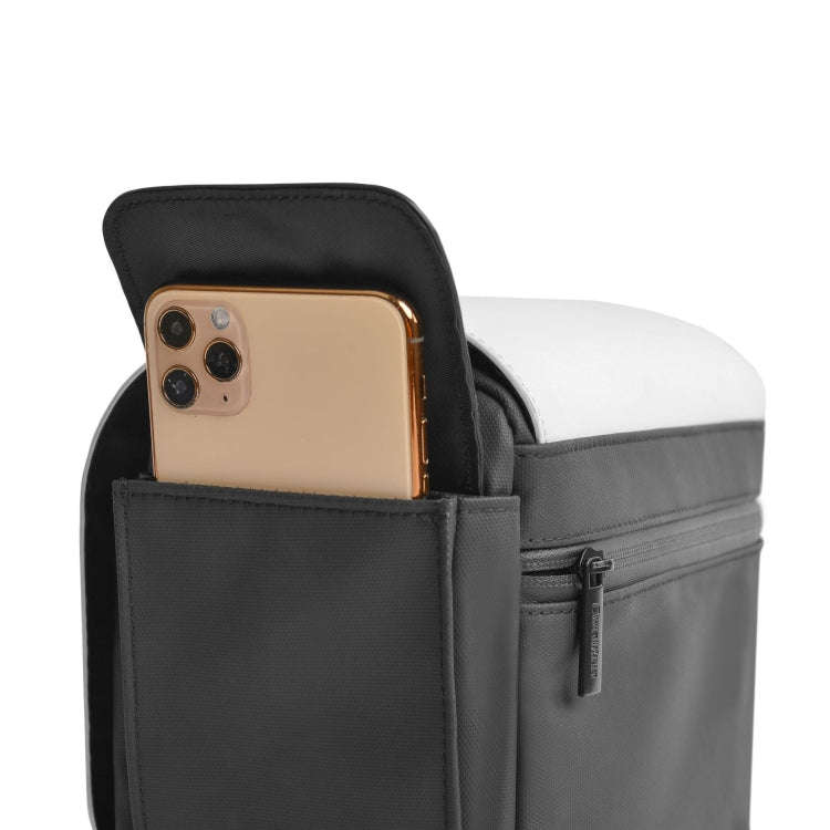 CADeN D73 Camera Sling Bag Water-resistant Shockproof Camera Handbag, 23.5 x 14 x 19cm Black Whit...