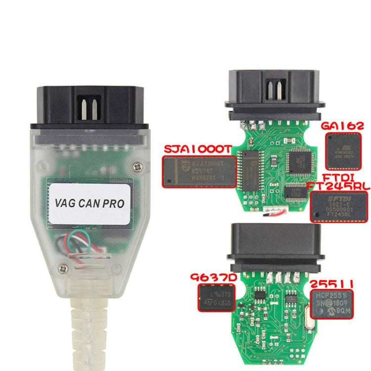 For Volkswagen / Audi VCP CAN PRO Diagnostic Cable Tools with Dongle, For Volkswagen / Audi