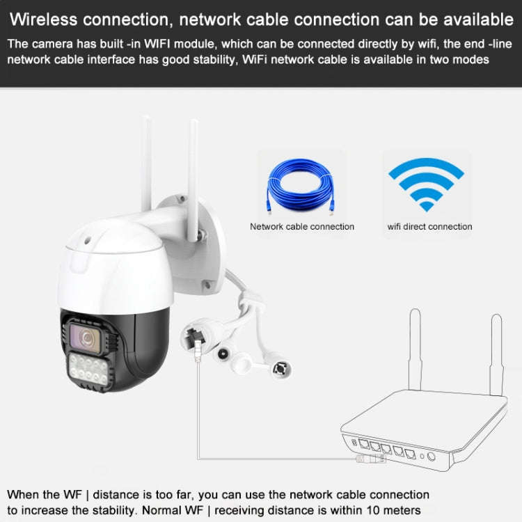 QX67 3MP Humanoid Recognition AI Alarm WiFi Dome IP Camera, US Plug, US Plug, EU Plug, UK Plug, A...