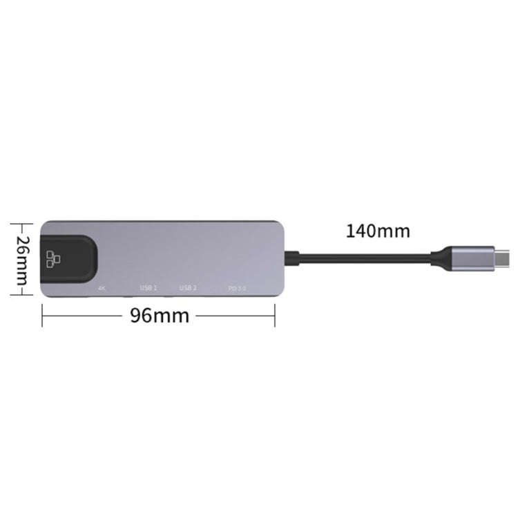 Onten OTN-UC920S USB-C / Type-C Portable Multifunctional HUB Docking Station, OTN-UC920S