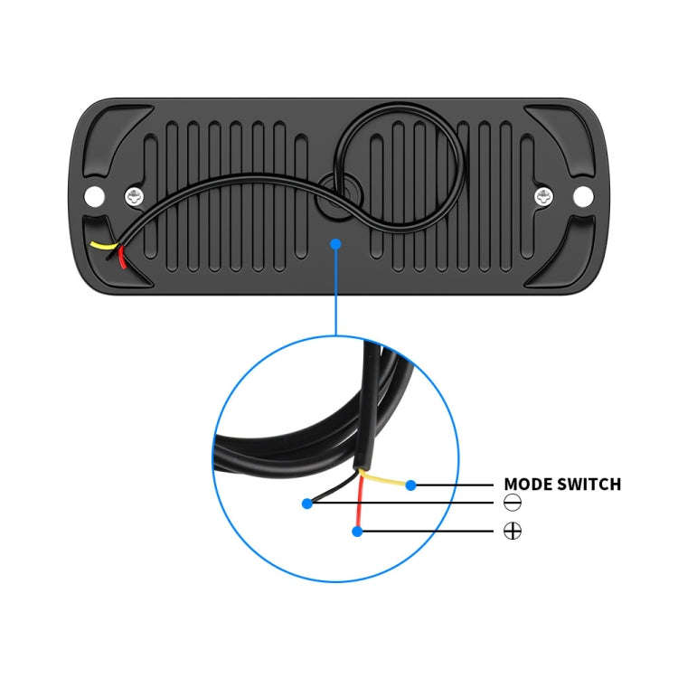 2pcs DC12-24V 3.2W Car 20LED Ultra-thin Strobe Light, 20LED