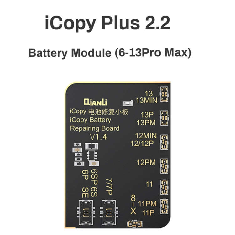 For iPhone 6 - 13 Pro Max Qianli iCopy Plus 2.2 Repair Detection Programmer, Battery Module