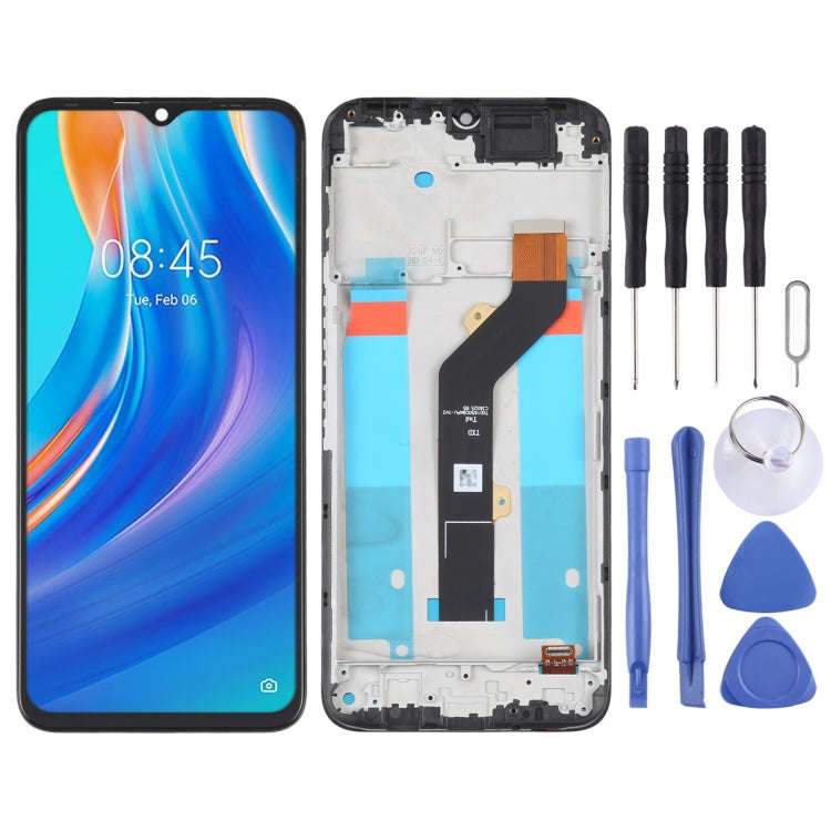 OEM LCD Screen For infinix Hot 10 Play/Smart 5 India Digitizer Full Assembly with Frame, For infi...