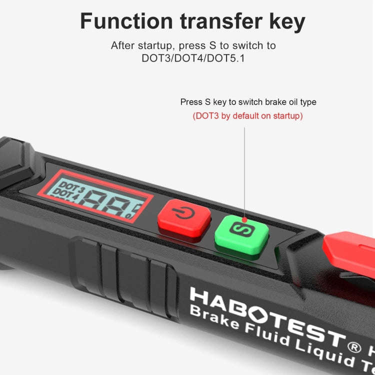 HABOTEST HT662 Car Motorcycle Brake Fluid Test Pen, HT662