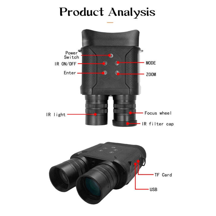 NV2000 Outdoor Hunting Infrared HD Binocular Digital Night Vision, NV2000