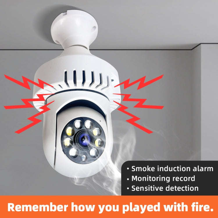 DP36 1080P Smoke Alarm Bulb WiFi Camera, Support IR Night Vision / Motion Detection / Two-way Voi...