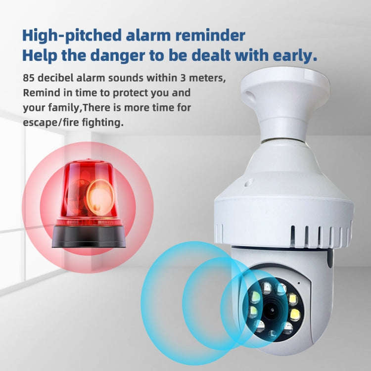 DP36 1080P Smoke Alarm Bulb WiFi Camera, Support IR Night Vision / Motion Detection / Two-way Voi...