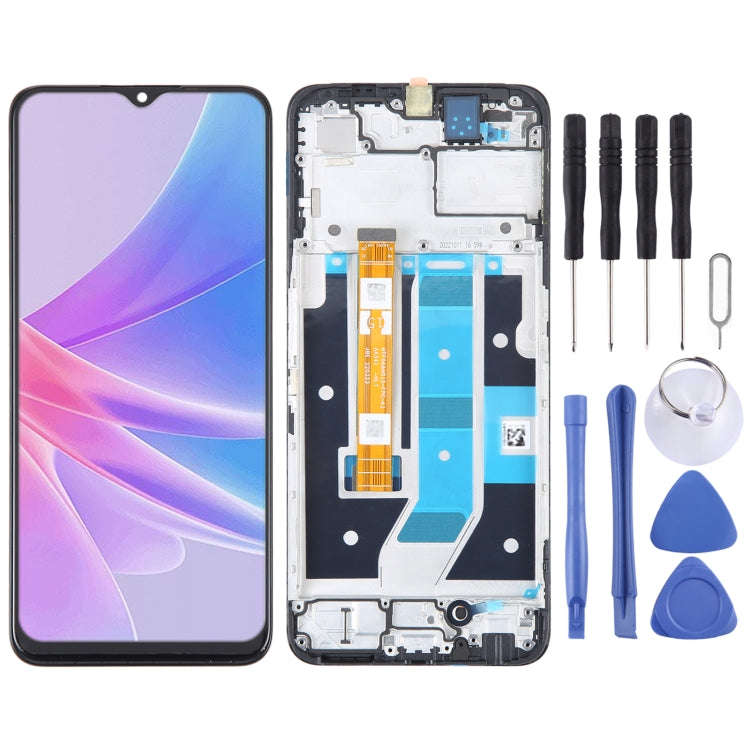 For OPPO A78 5G CPH2483 CPH2495 OEM LCD Screen Digitizer Full Assembly With Frame, For vivo Y74s ...