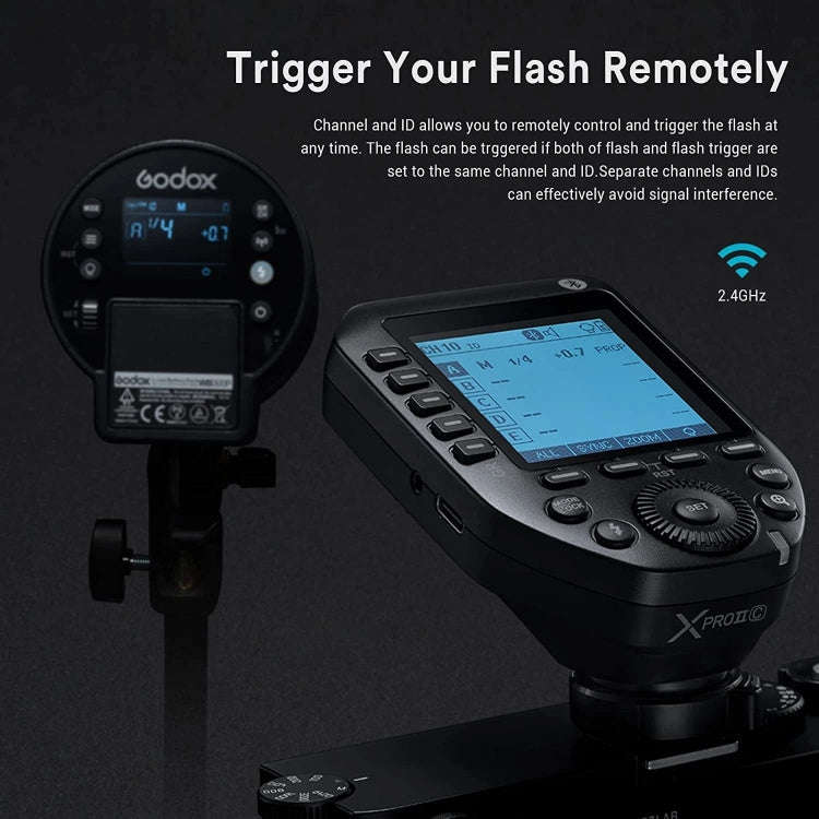 Godox XPro II TTL Wireless Flash Trigger, For Canon, For Nikon, For Sony, For FUJIFILM, For Olymp...