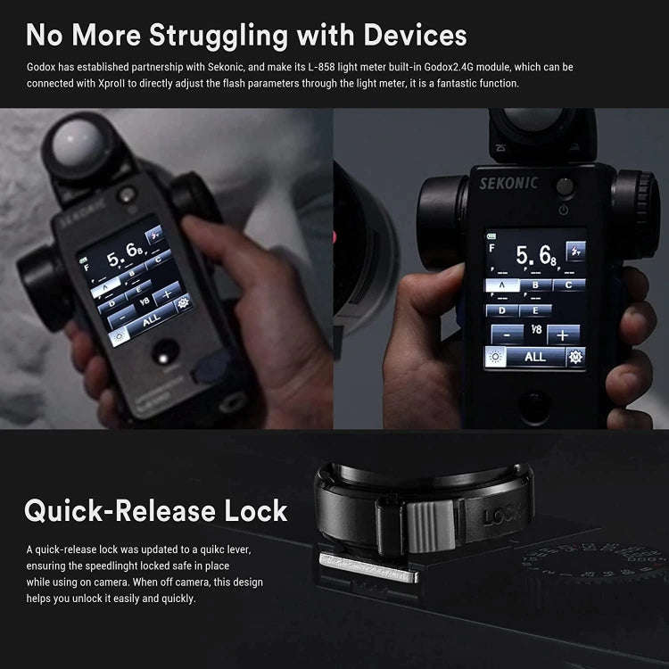 Godox XPro II TTL Wireless Flash Trigger, For Canon, For Nikon, For Sony, For FUJIFILM, For Olymp...