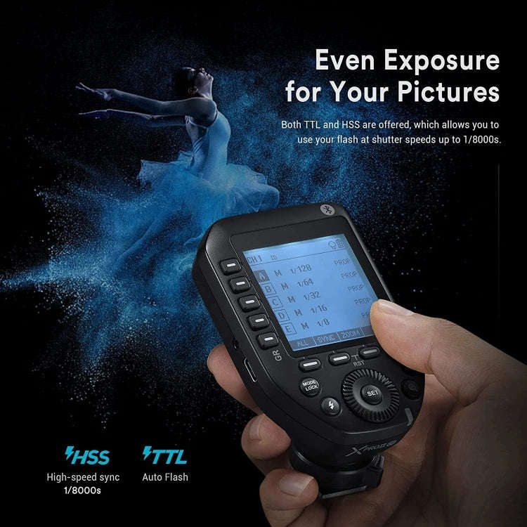 Godox XPro II TTL Wireless Flash Trigger, For Canon, For Nikon, For Sony, For FUJIFILM, For Olymp...