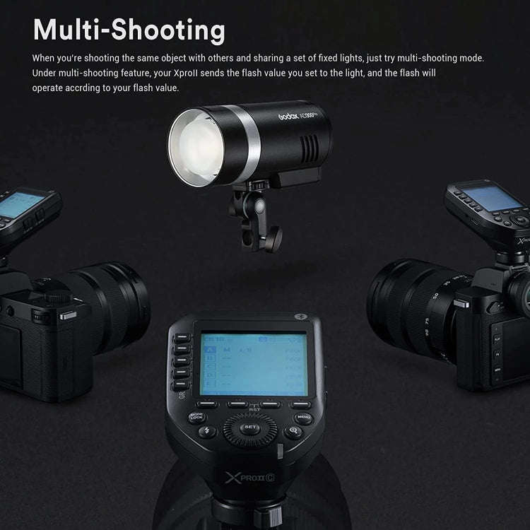 Godox XPro II TTL Wireless Flash Trigger, For Canon, For Nikon, For Sony, For FUJIFILM, For Olymp...