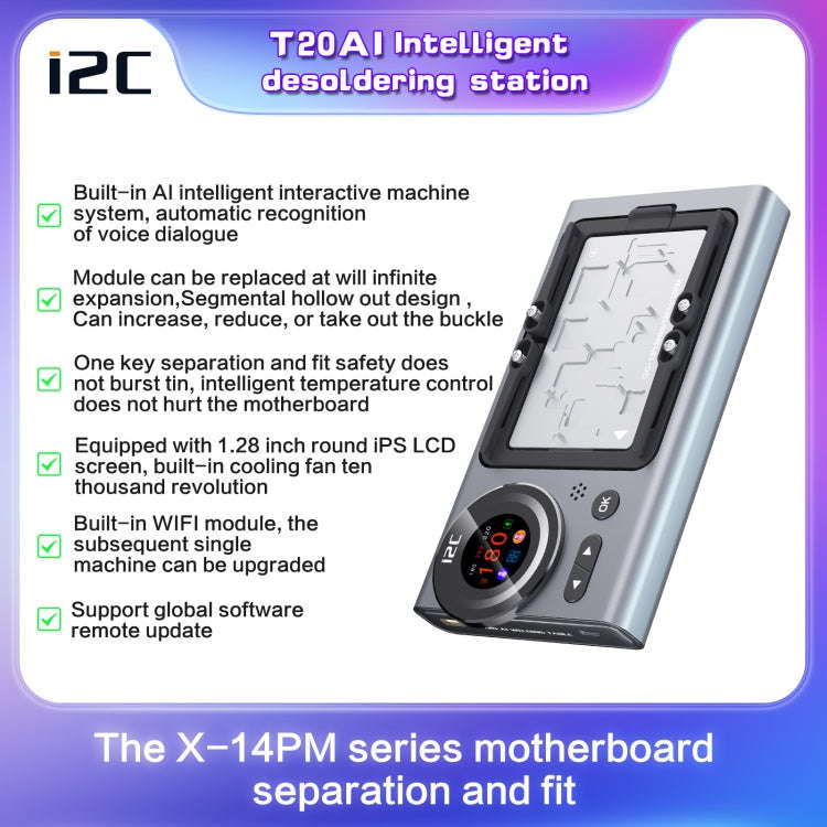 i2C T20 Intelligent Motherboard Middle Layered Heating Platform For iPhone X-14 Series, i2C T20 F...