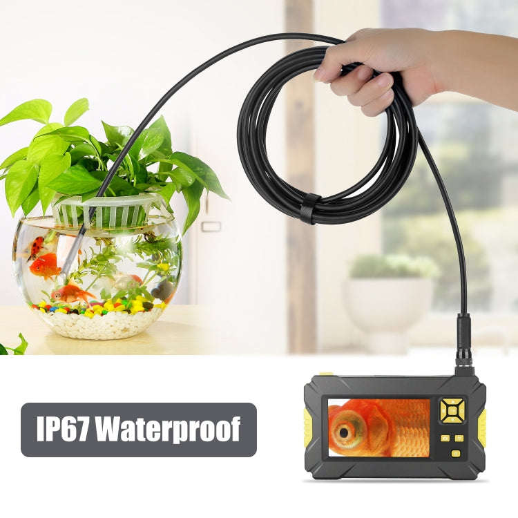 P30 3.9mm 1080P IP68 Waterproof 4.3 inch Screen Single Camera Digital Endoscope, 2m Hard Cable, 5...