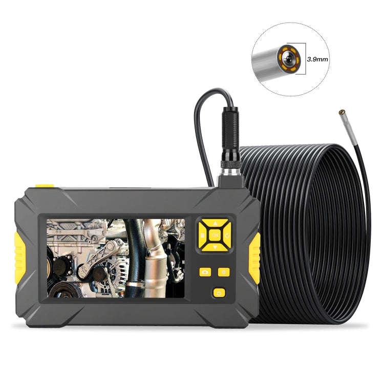 P30 3.9mm 1080P IP68 Waterproof 4.3 inch Screen Single Camera Digital Endoscope, 2m Hard Cable, 5...