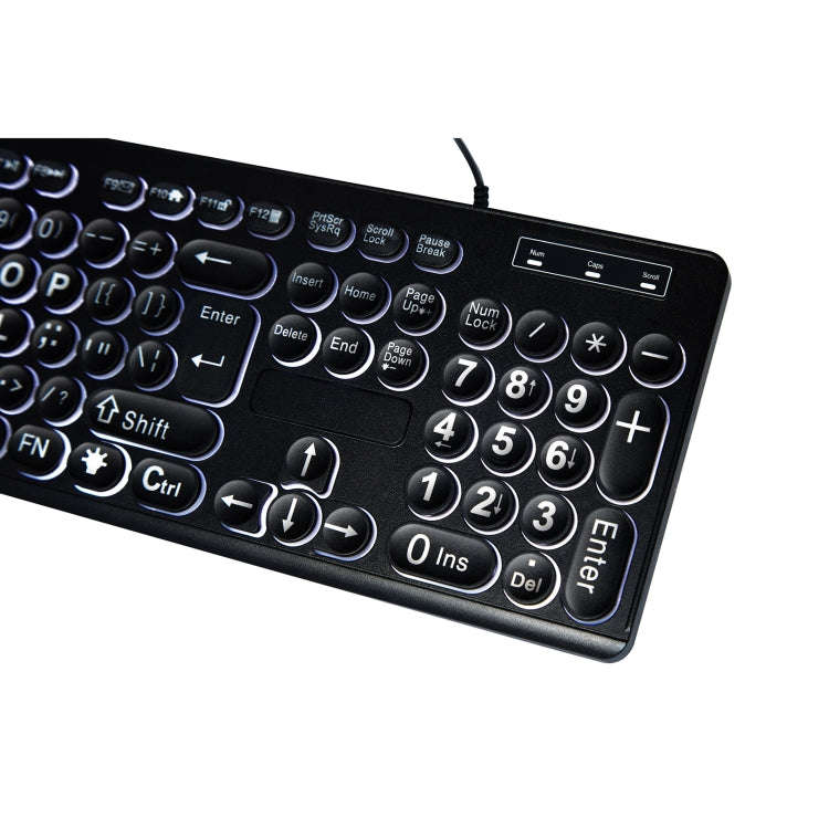 MC-K315 104 Keys Large Characters Blacklit Wired Keyboard, MC-K315