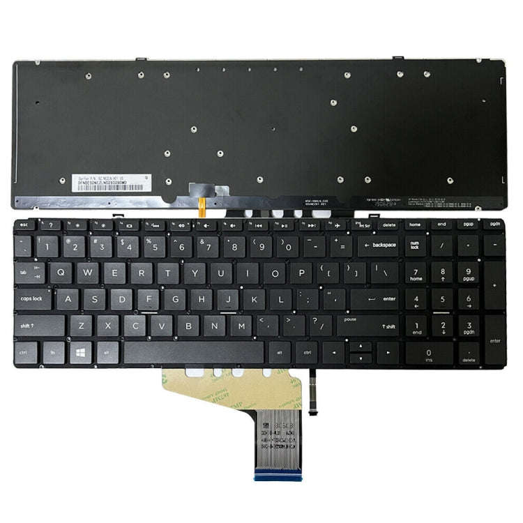 US Version Laptop Backlight Keyboard, For HP Spectre X360 15-CH, For HP 15-DA / 15-DB, For HP Pro...