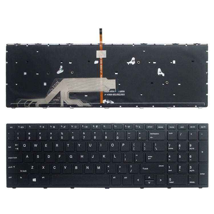 US Version Laptop Backlight Keyboard, For HP Spectre X360 15-CH, For HP 15-DA / 15-DB, For HP Pro...