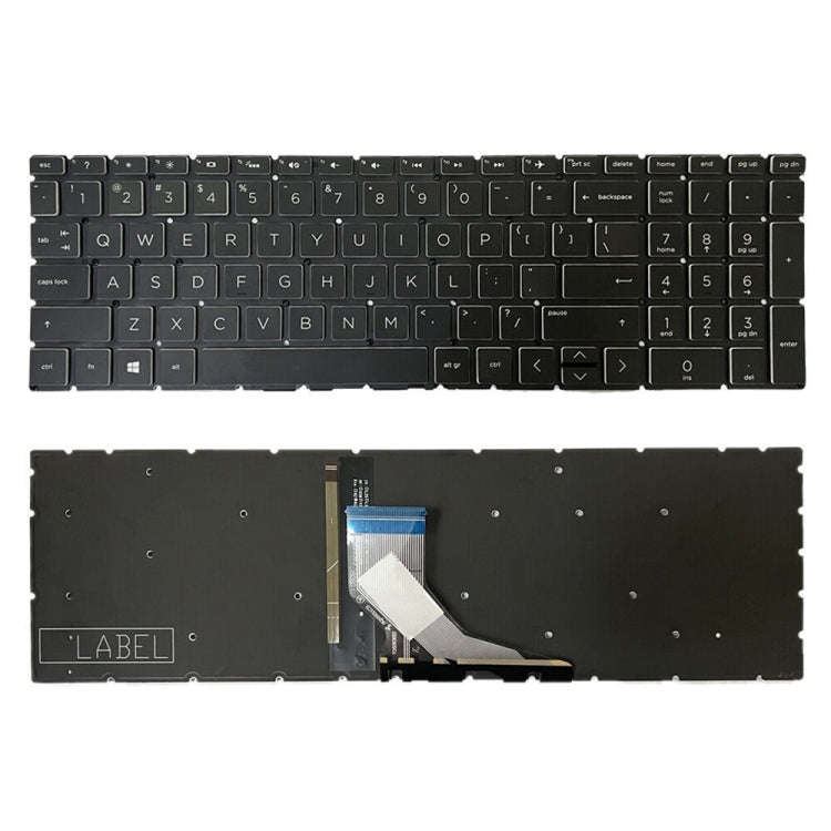Crystal Cap US Version Laptop Backlight Keyboard, For HP Pavilion Gaming 15-DK