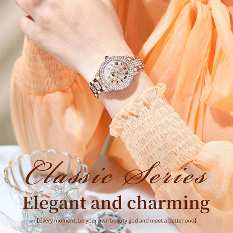 OLEVS 9943 Women Diamond Waterproof Quartz Watch