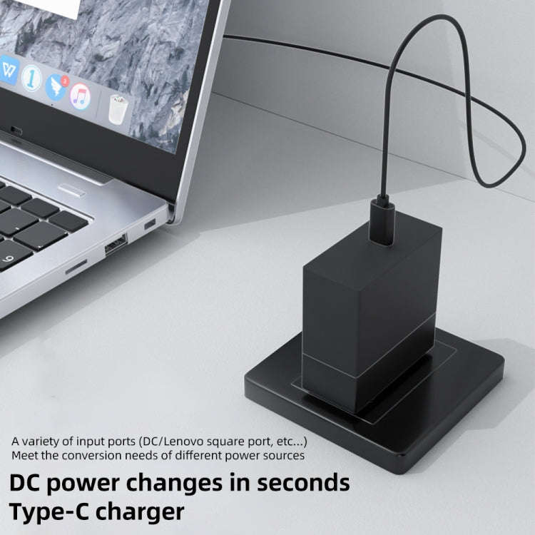 100W M 4.5X0.6mm Female to USB-C/Type-C Male Plug Charging Adapter, 4.5X0.6mm