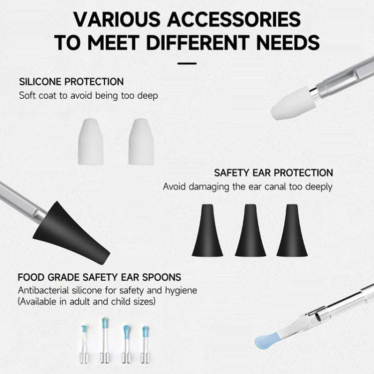 C02 Visible Ear Spoon with 4.5 inch Sreen, C02 3.9mm