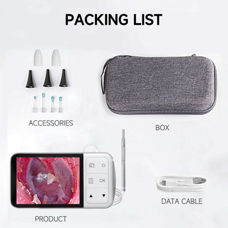 C02 Visible Ear Spoon with 4.5 inch Sreen, C02 3.9mm