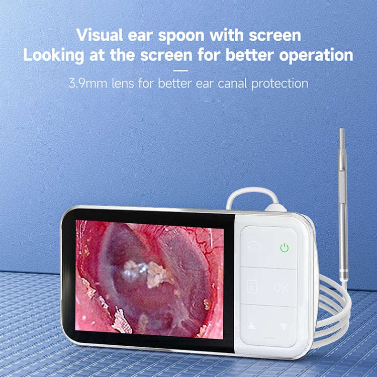 C02 Visible Ear Spoon with 4.5 inch Sreen, C02 3.9mm