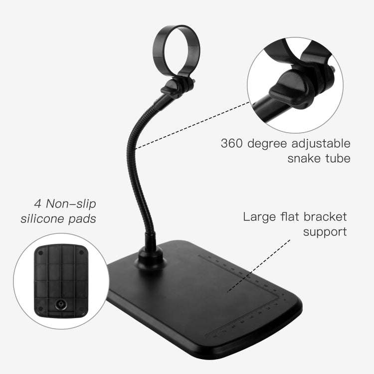 F210 1000X WiFi Digital Microscope with Helical Tube Bracket, F210 Black