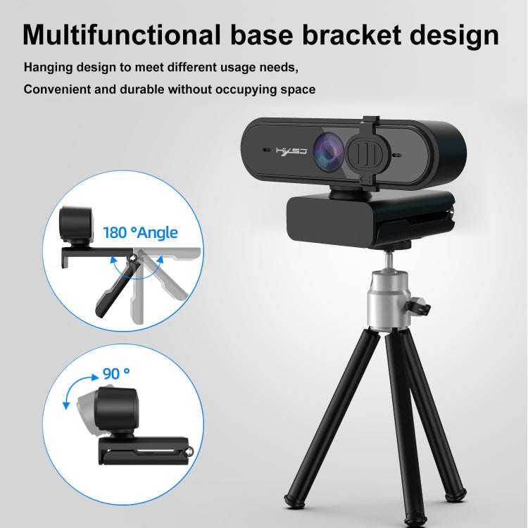 HXSJ S6 HD 1080P 95 Degree Wide-angle High-definition Computer Camera with Microphone