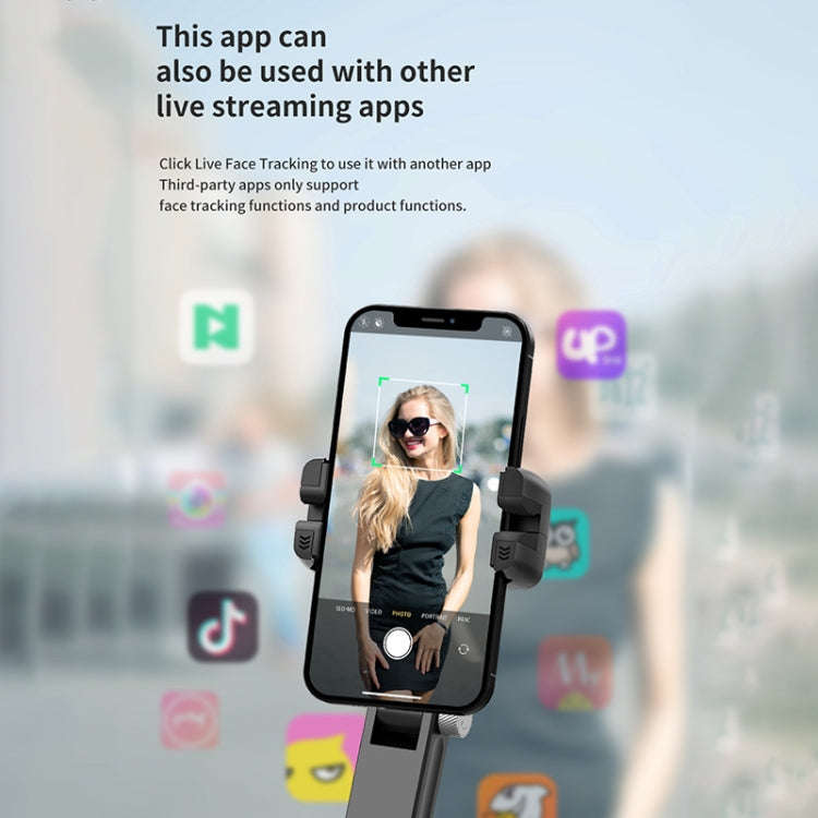 Q18 Desktop Intelligent Tracking Gimbal Stabilizer Multi-function Fill Light Selfie Stick, Q18