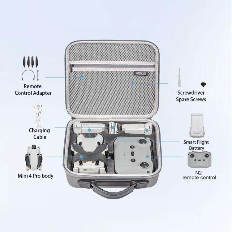 STARTRC Shoulder Storage Bag PU Handbag, For DJI Mini 4 Pro / RC with Screen Standard, For DJI Mi...