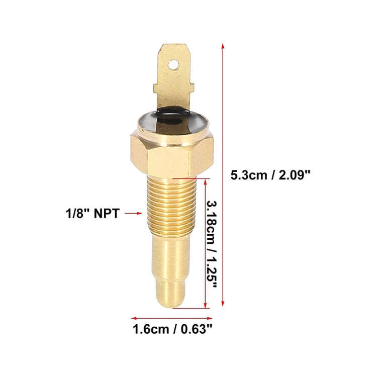 Car Fan Thermostat Temperature Switch Electric Engine Cooling Fan Thermostat Switch, 165-185 Degr...