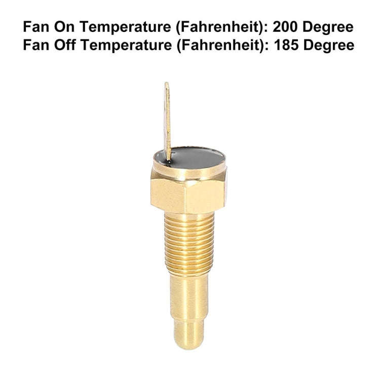 Car Fan Thermostat Temperature Switch Electric Engine Cooling Fan Thermostat Switch, 165-185 Degr...