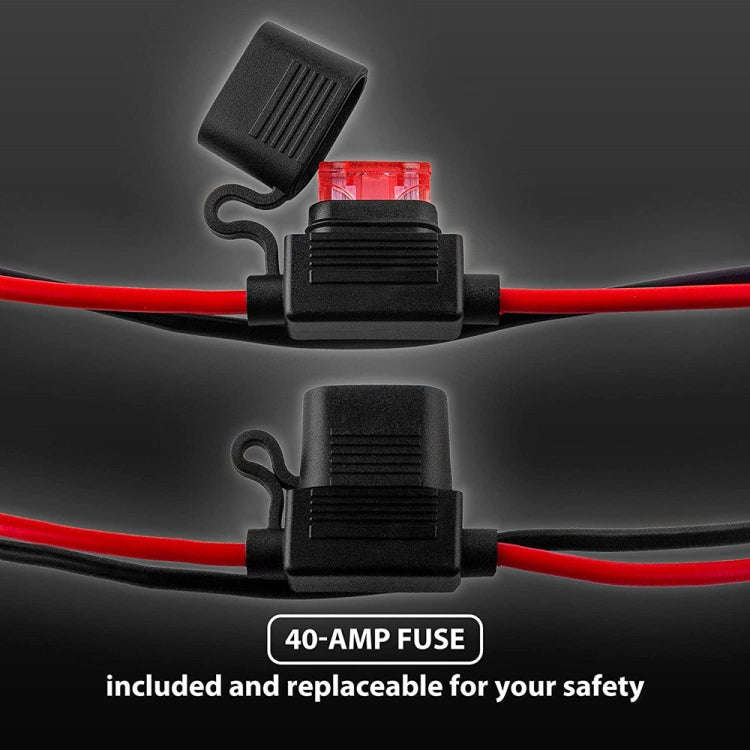 Battery Connector Extension Cable with Red 2 Pin Connector, Battery Connector