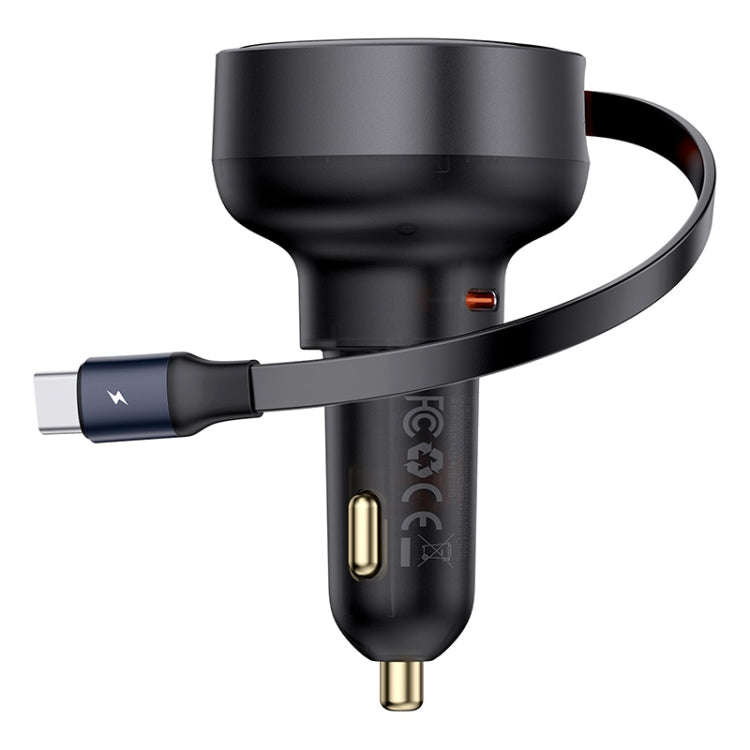 Baseus Tuxiang Pro 60W 2 in 1 Dual Type-C Interface Car Charger
