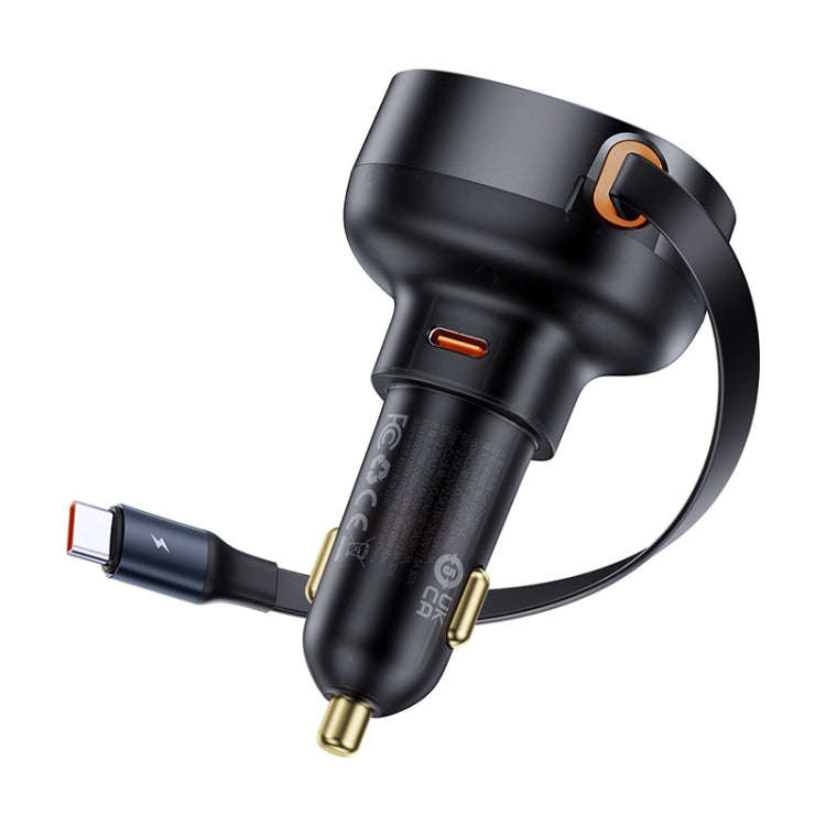 Baseus Tuxiang Pro 60W 2 in 1 Dual Type-C Interface Car Charger