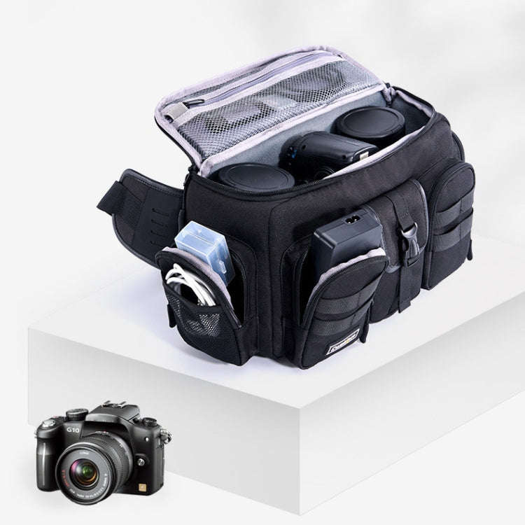 Cwatcun D96 Waist Camera Bag Sling Shoulder Camera Bag, 29.5 x 17.5 x 18cm